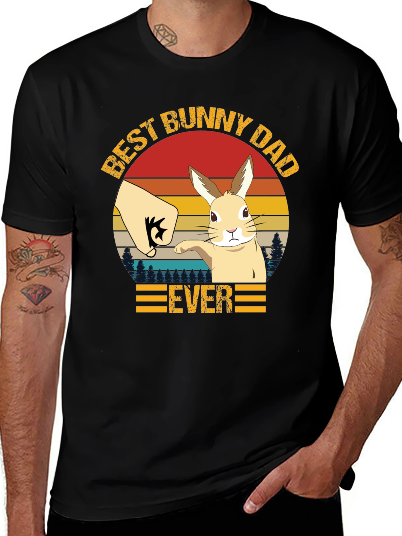 Best Bunny Dad Ever T-Shirt - Fathers Day