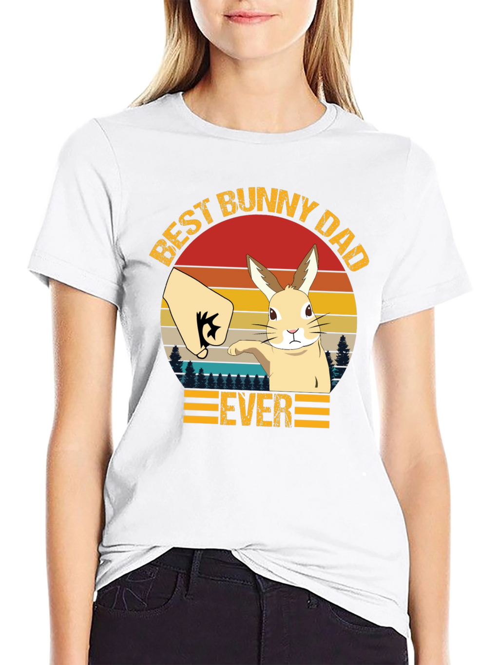 Best Bunny Dad Ever T-Shirt - Fathers Day