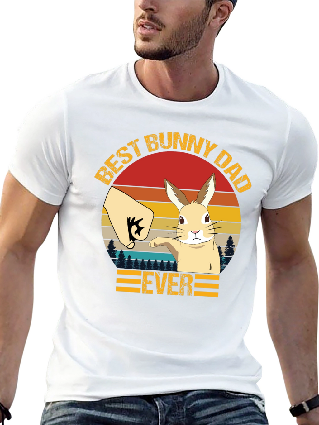 Best Bunny Dad Ever T-Shirt - Fathers Day