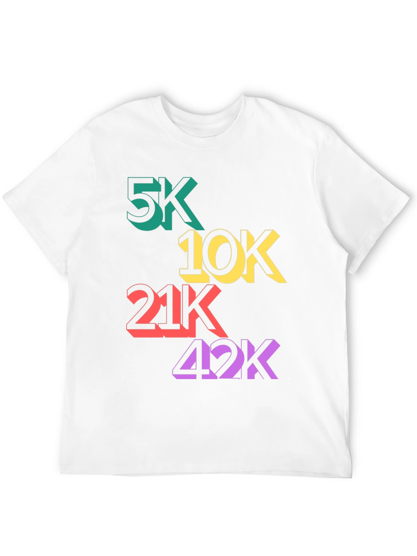 Runners T-Shirt: 5K 10K 21K 42K