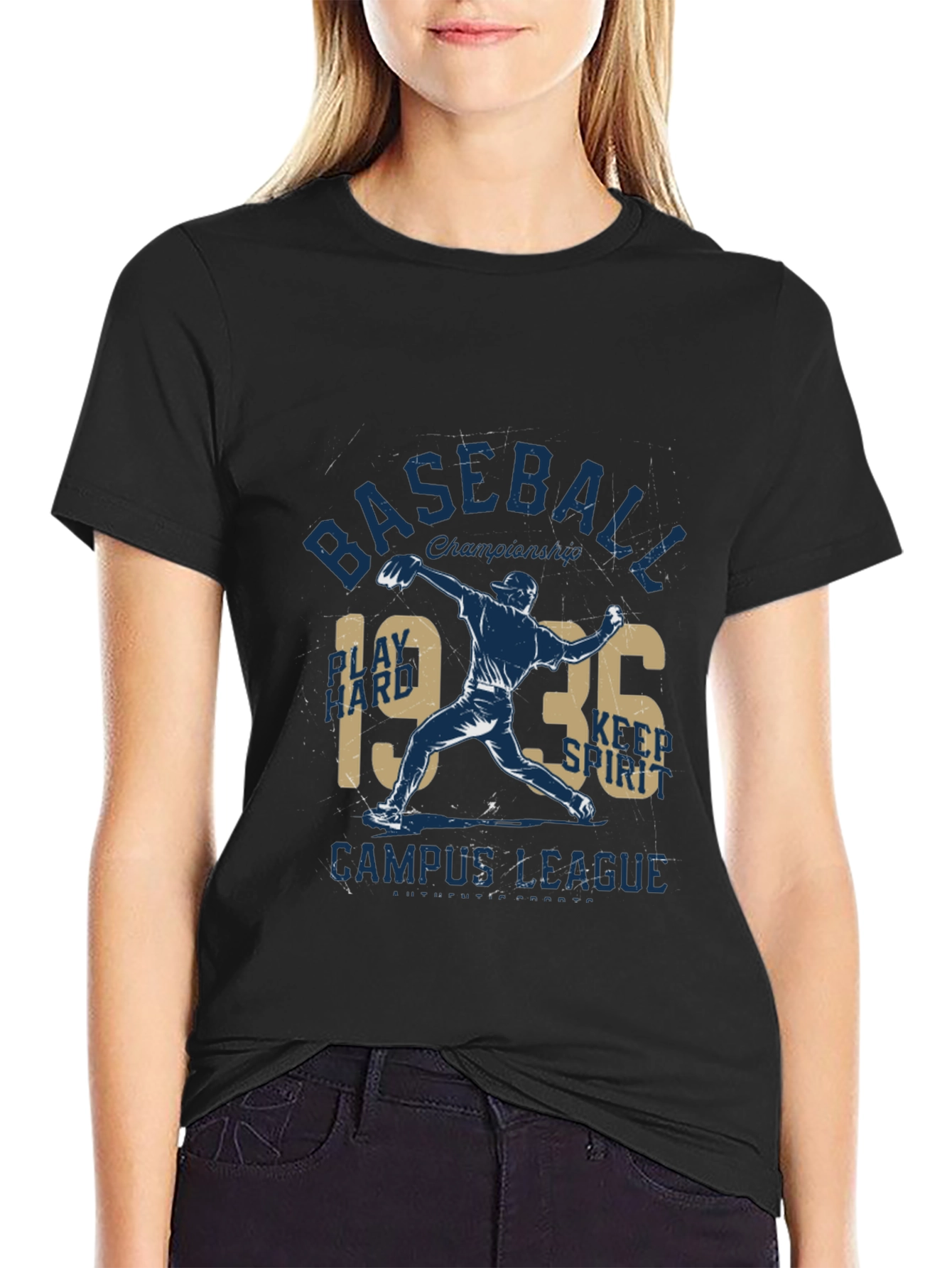 Vintage Baseball Graphic T-Shirt