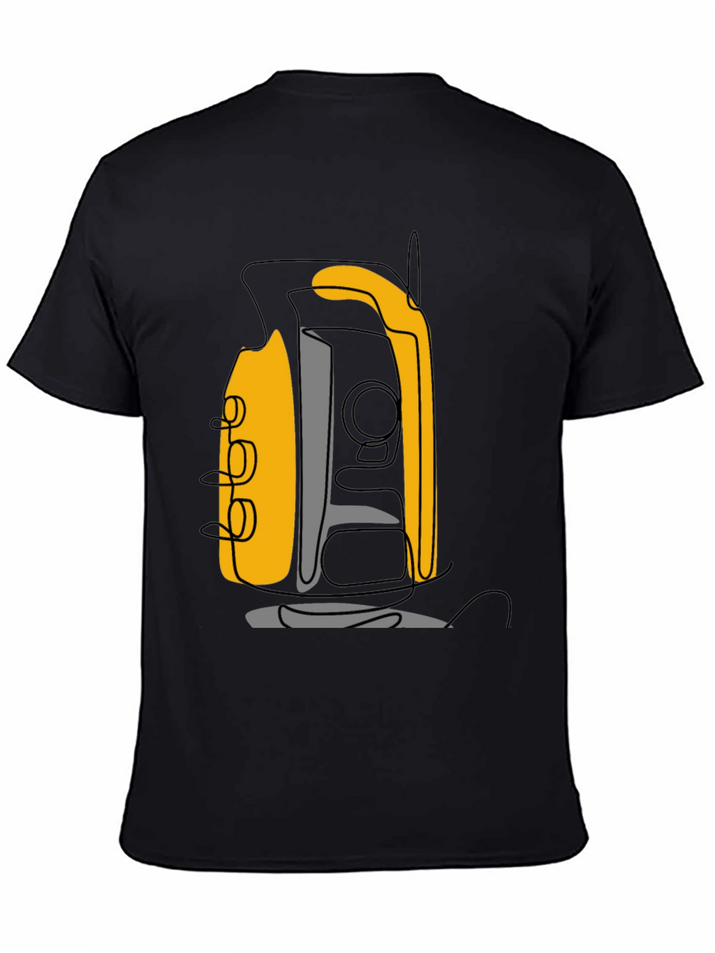 Abstract Line Art Graphic Tee