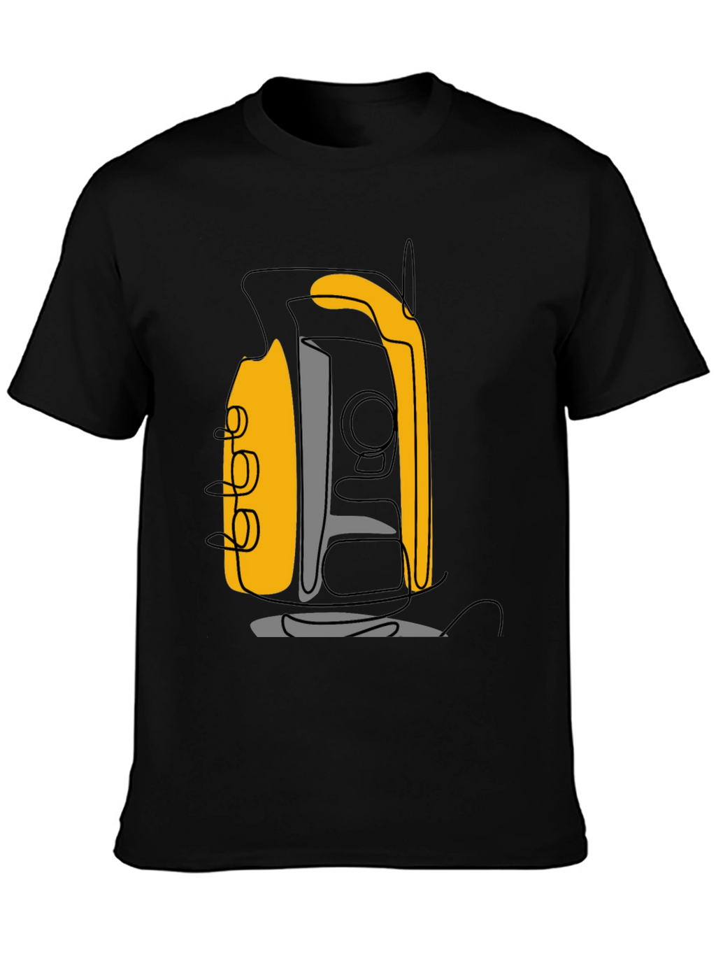 Abstract Line Art Graphic Tee