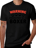 Warning Protected By A Boxer T-Shirt