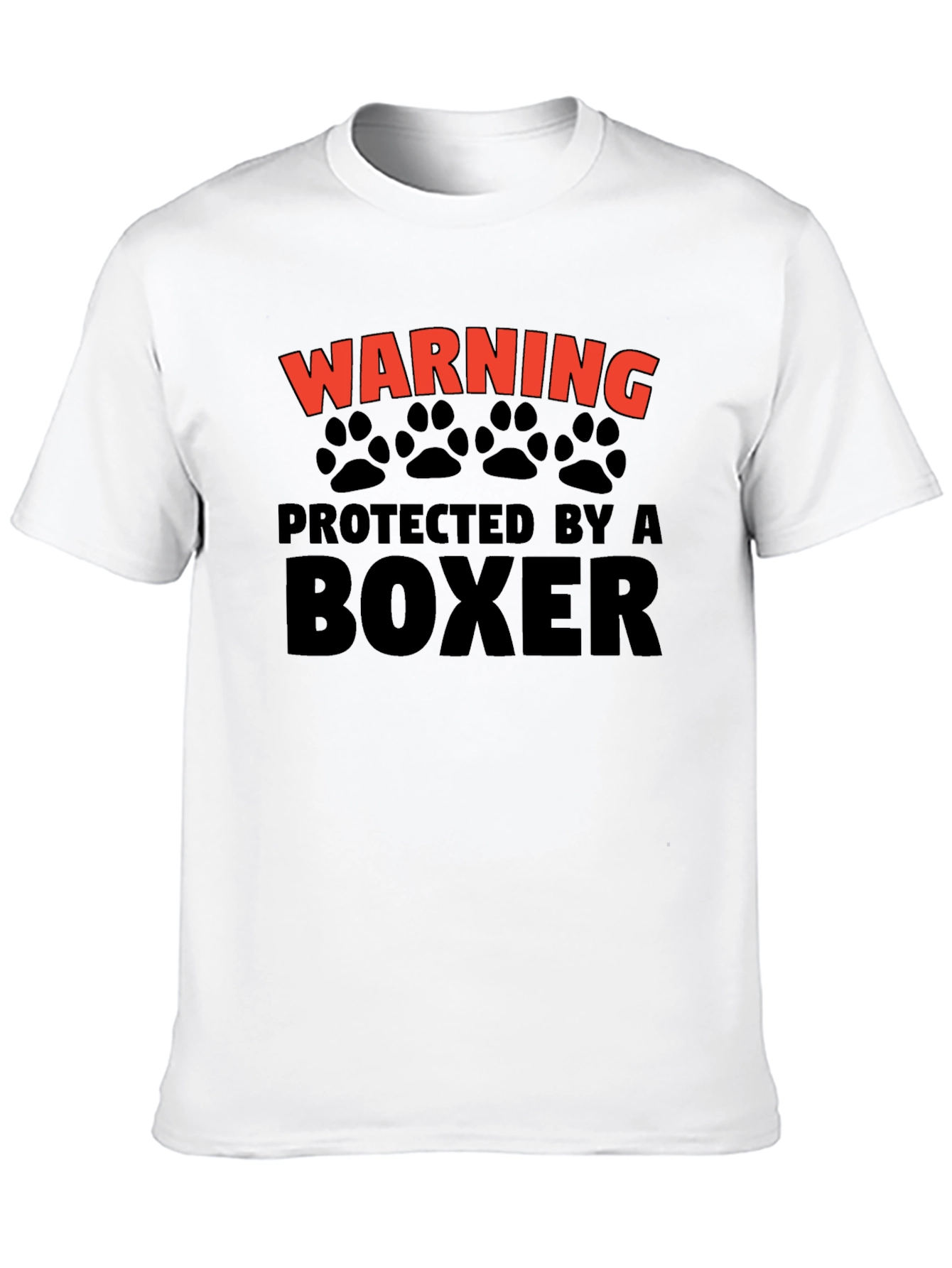 Warning Protected By A Boxer T-Shirt