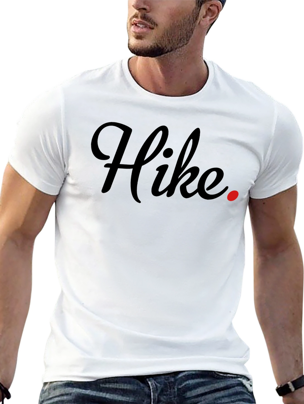 Hike Graphic Tee - Black Casual T-Shirt