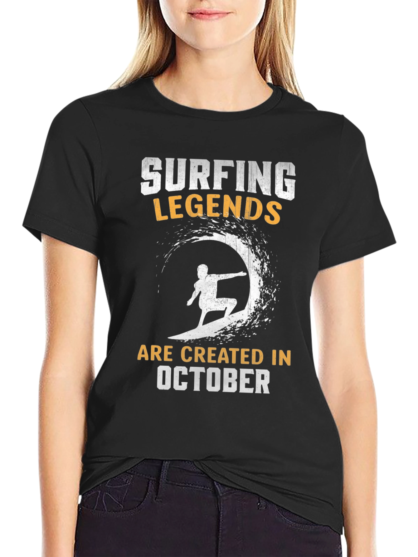 Surfing Legends October Birthday T-Shirt