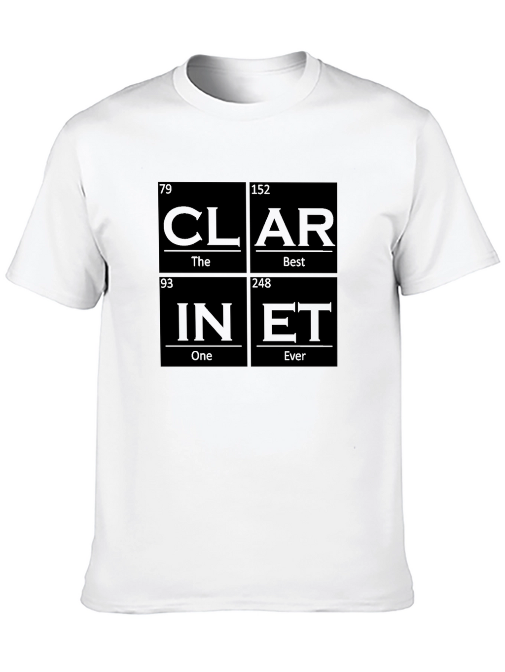 Clari-Net Periodic Table Style Graphic T-Shirt