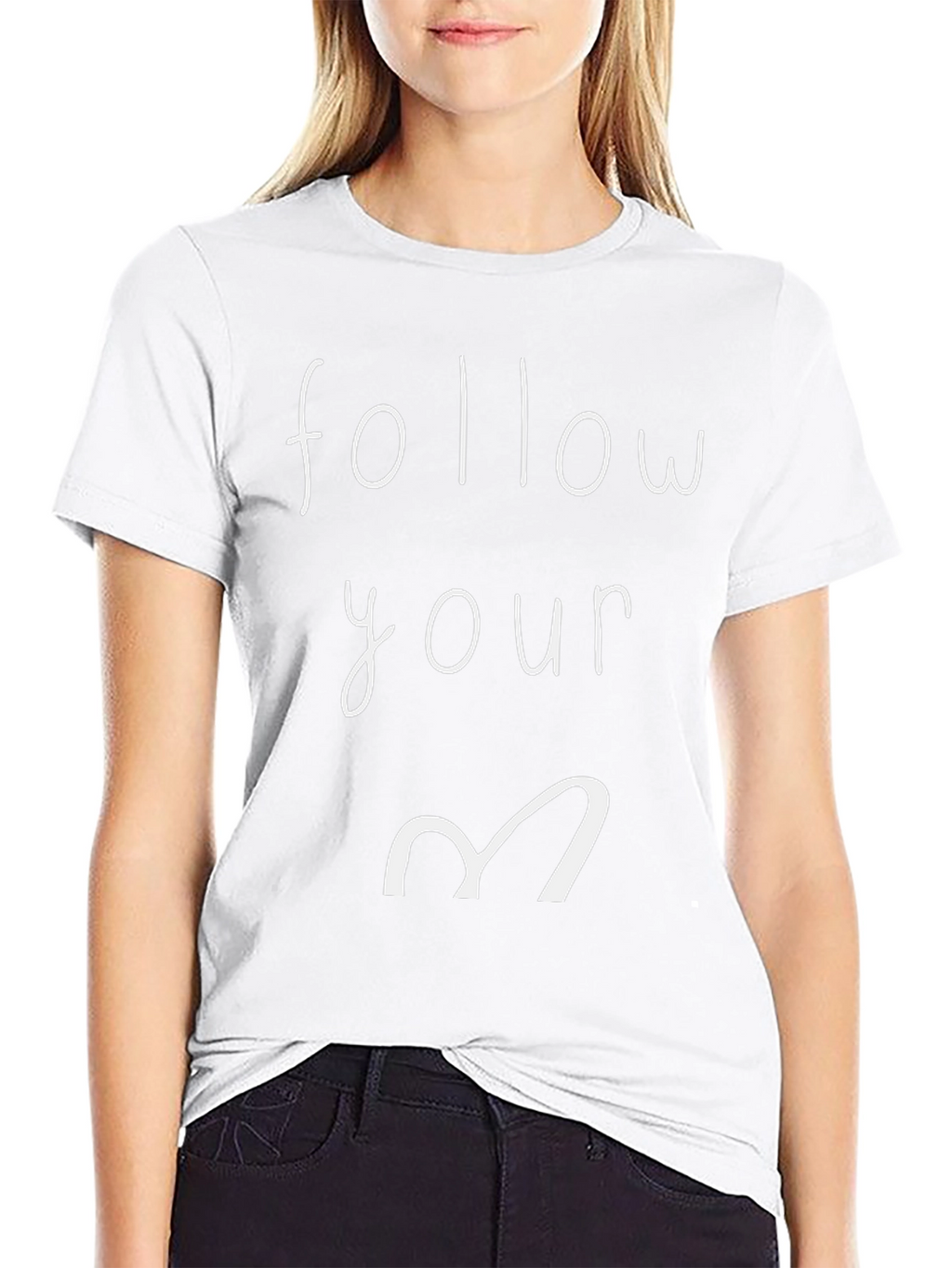 Follow Your Heart Graphic Tee - Black