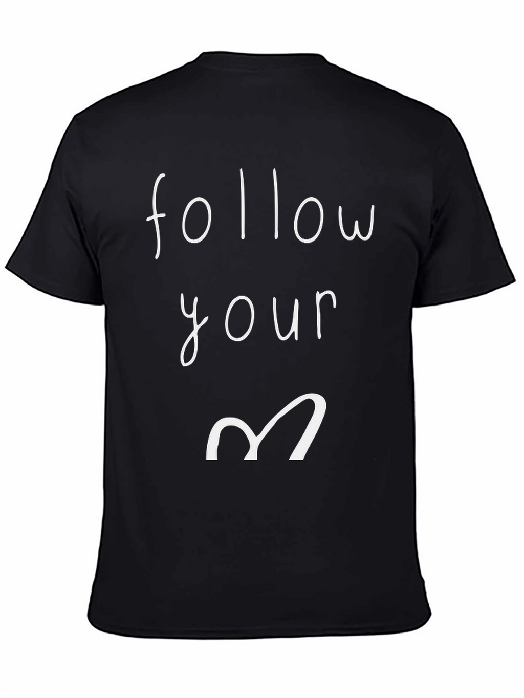 Follow Your Heart Graphic Tee - Black