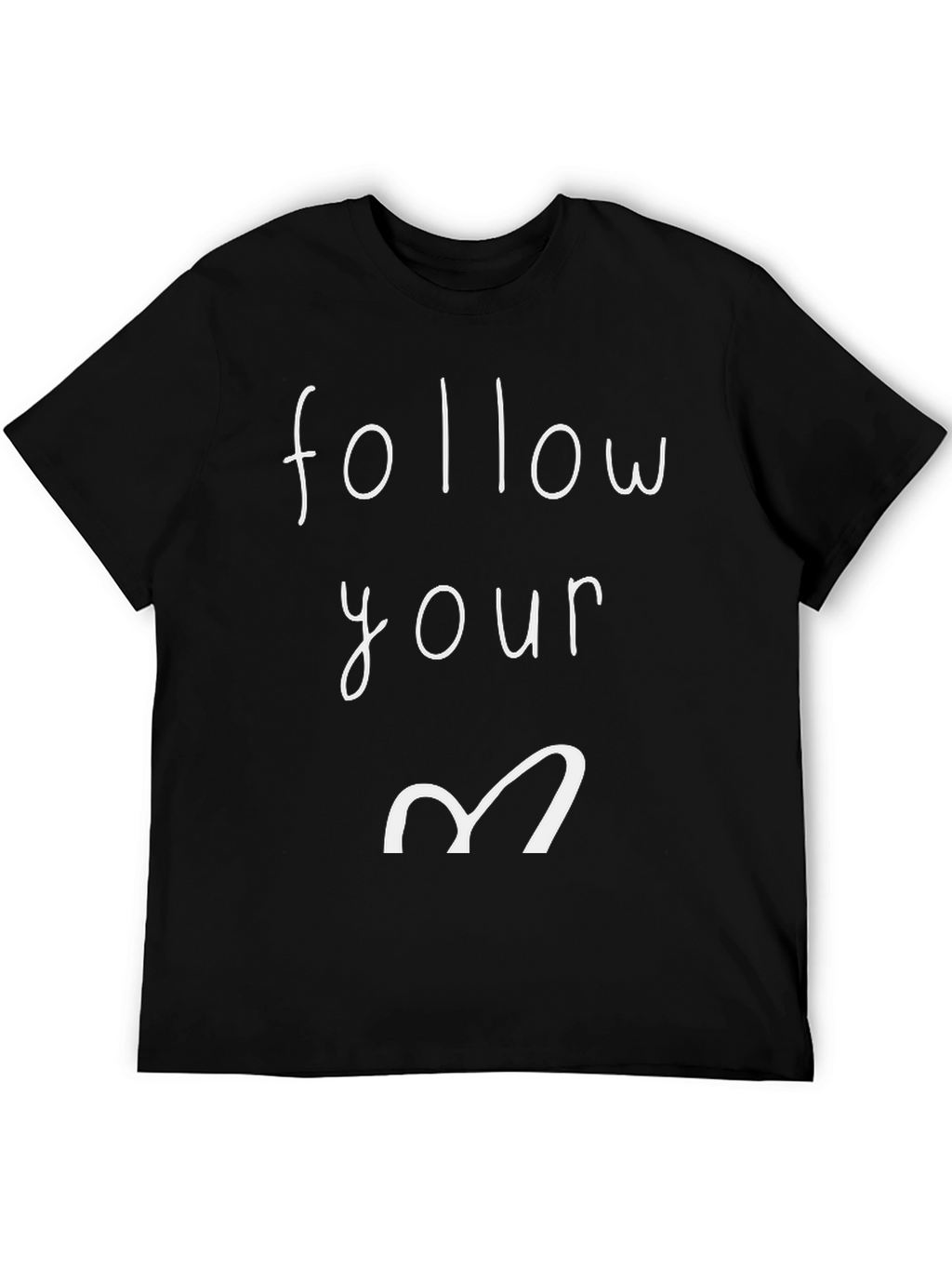 Follow Your Heart Graphic Tee - Black