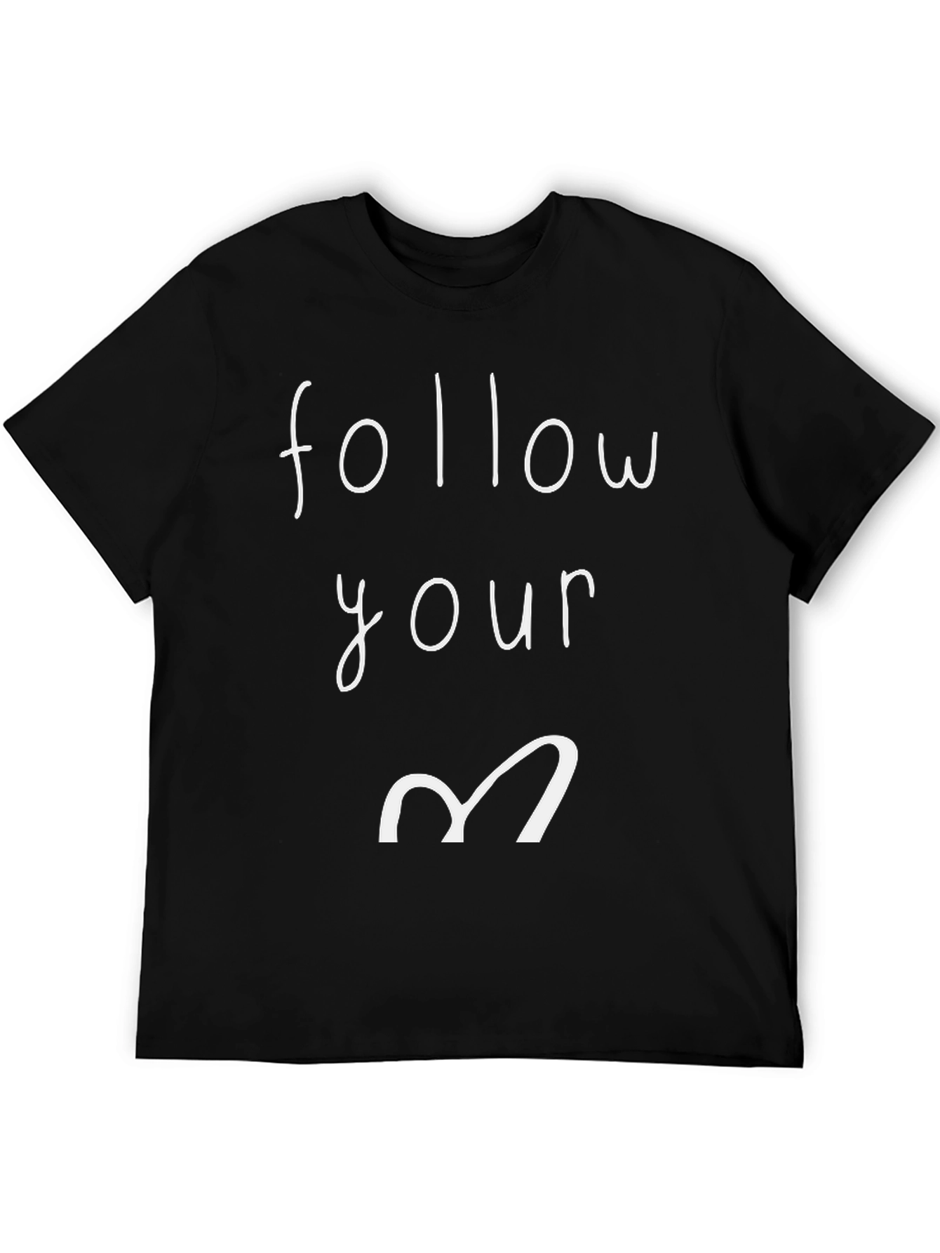 Follow Your Heart Graphic Tee - Black