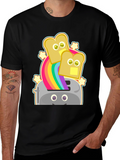 Rainbow Toaster Bread T-Shirt Novelty Tee