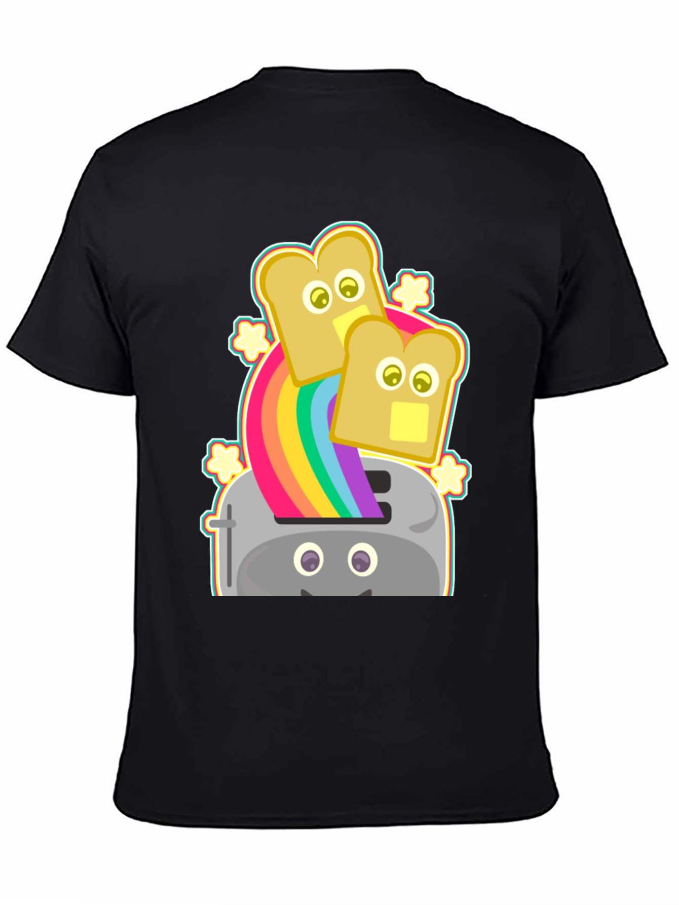 Rainbow Toaster Bread T-Shirt Novelty Tee