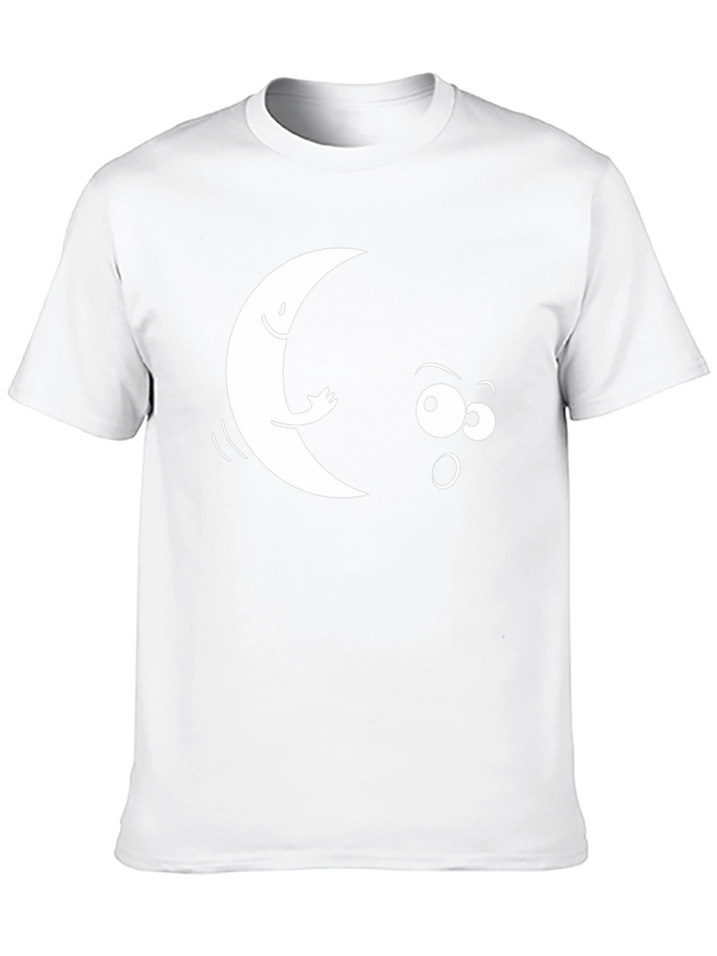 Humorous Moon Graphic T-Shirt
