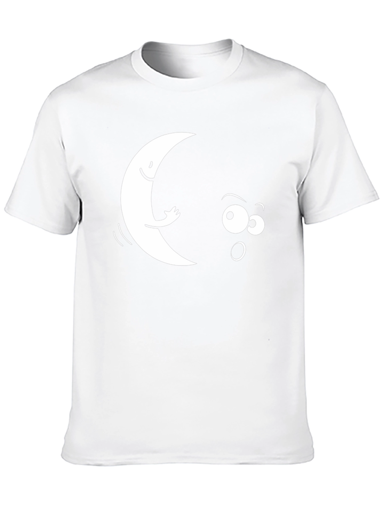 Humorous Moon Graphic T-Shirt