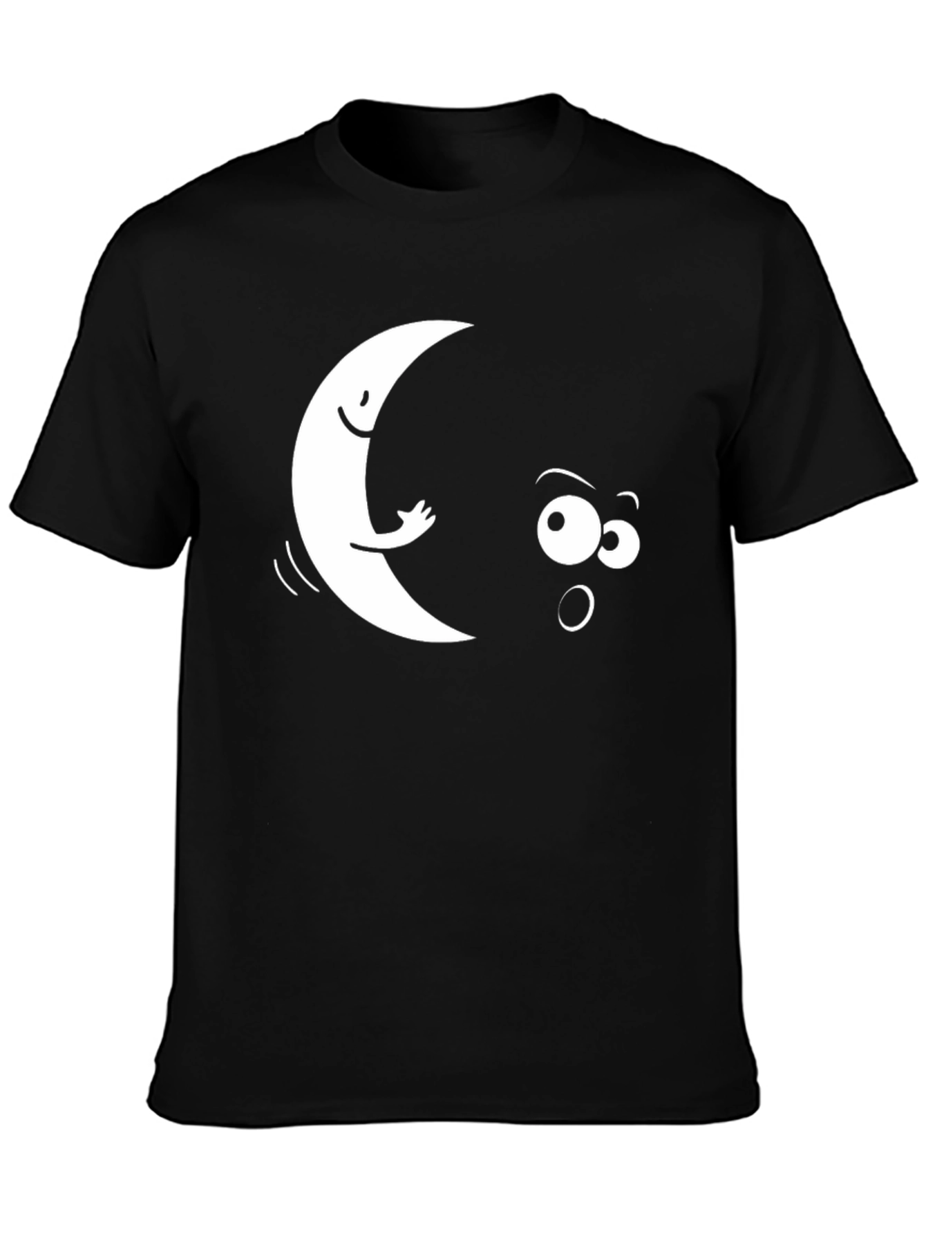 Humorous Moon Graphic T-Shirt