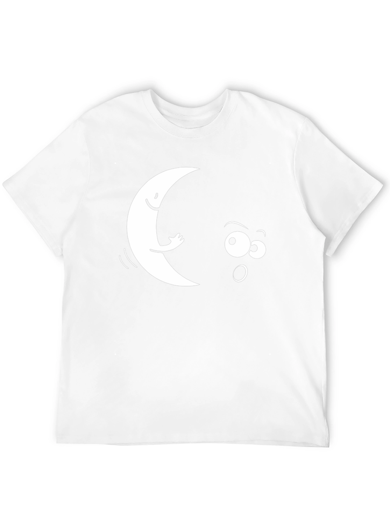 Humorous Moon Graphic T-Shirt