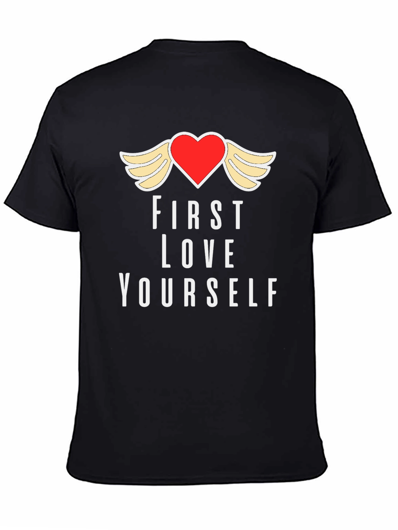 First Love Yourself Graphic Tee - Black T-Shirt