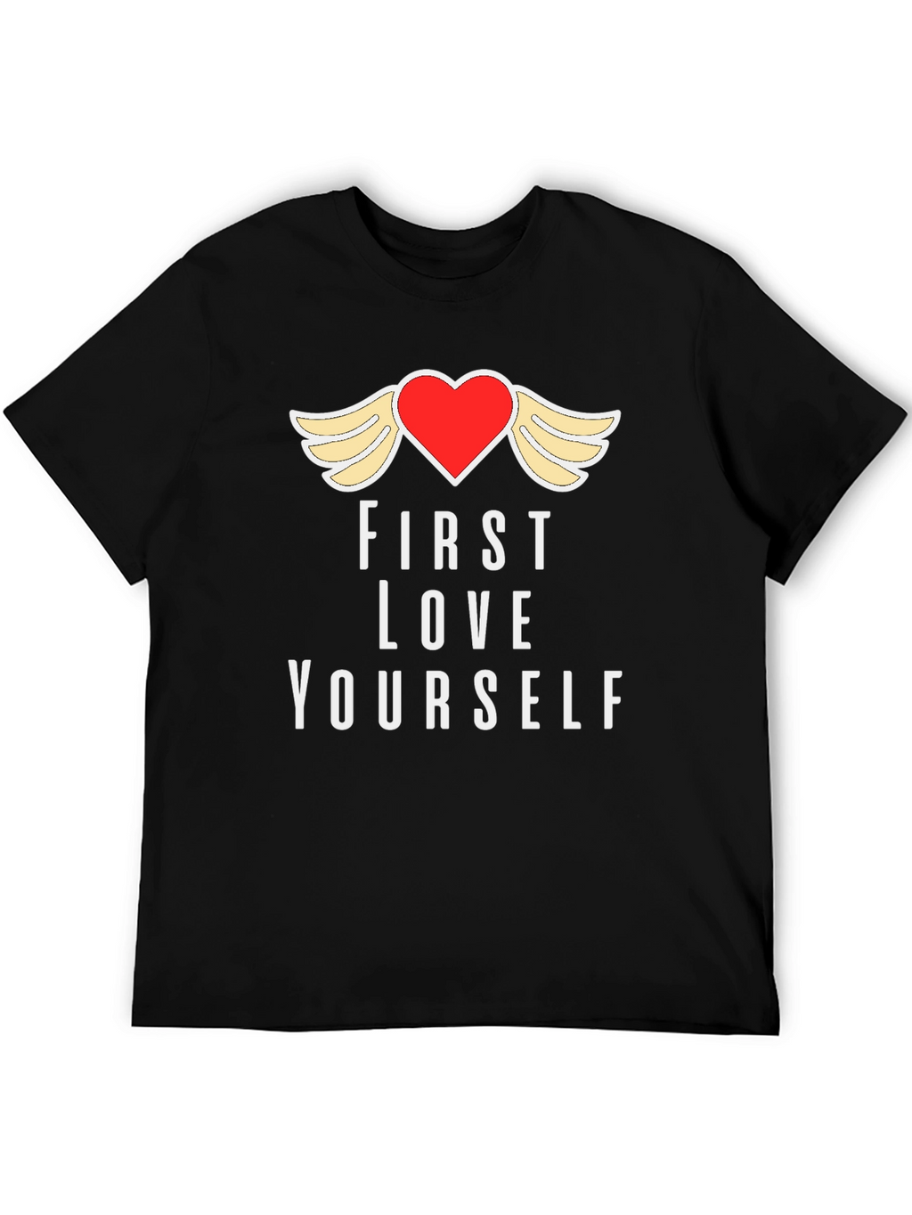 First Love Yourself Graphic Tee - Black T-Shirt