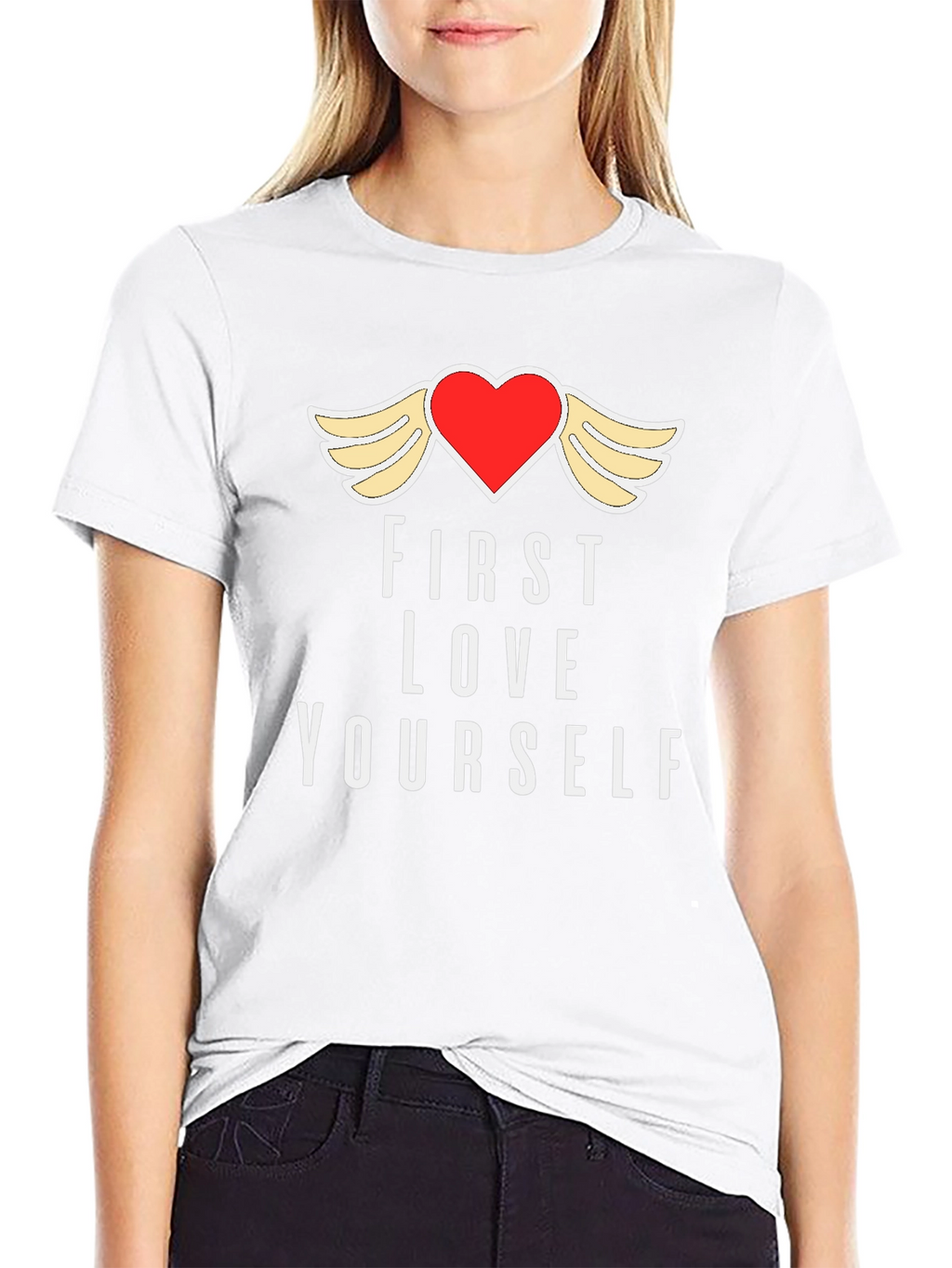 First Love Yourself Graphic Tee - Black T-Shirt