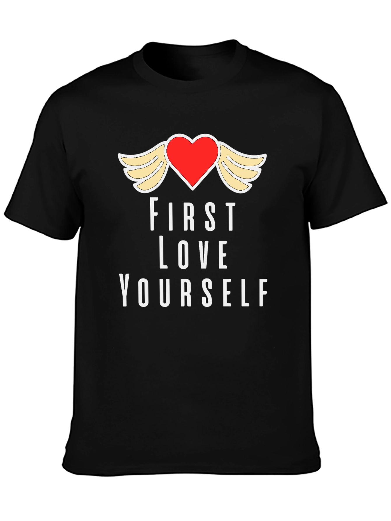 First Love Yourself Graphic Tee - Black T-Shirt