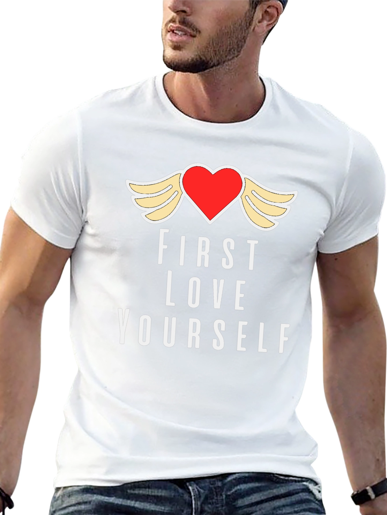 First Love Yourself Graphic Tee - Black T-Shirt