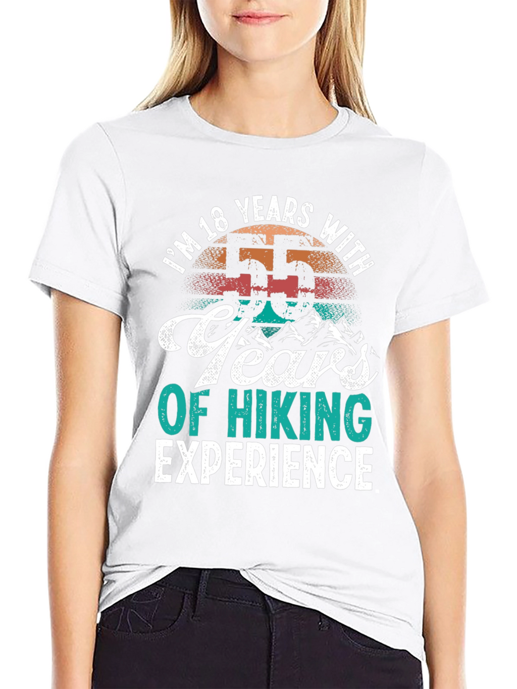 Funny Hiking Experience T-Shirt - 55 Years