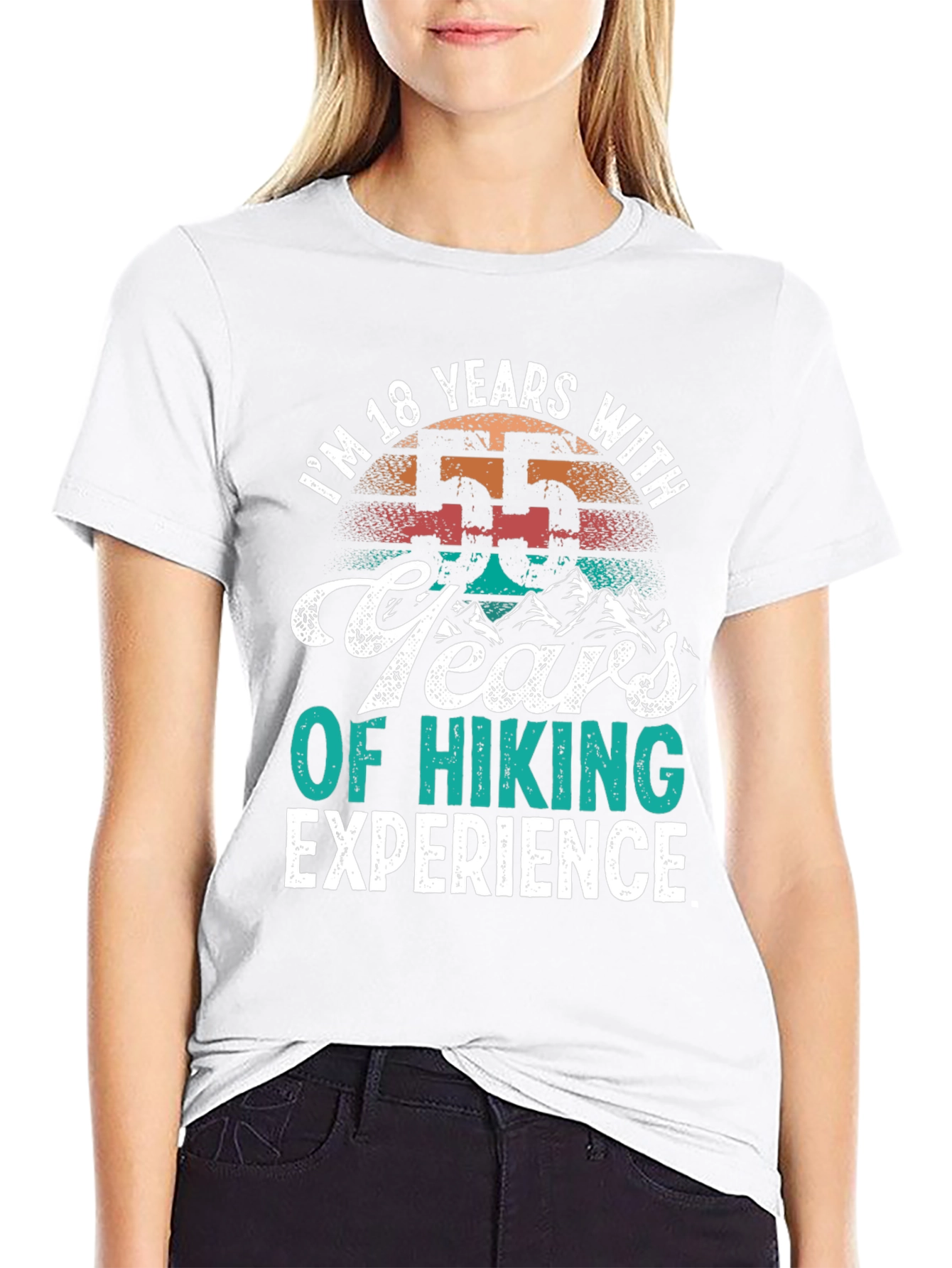 Funny Hiking Experience T-Shirt - 55 Years