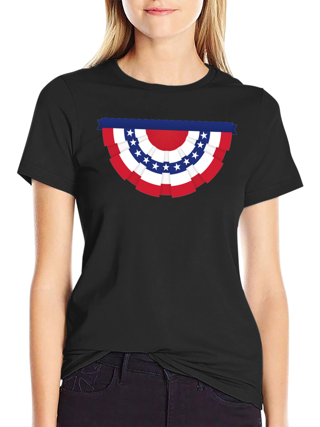 Patriotic Banner Graphic Tee - USA Pride T-Shirt