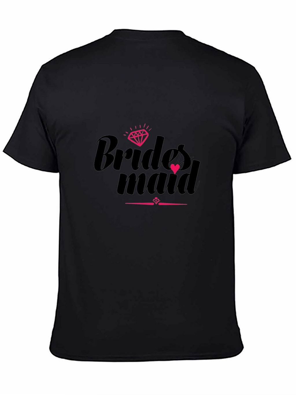 Bridesmaid Crew T-Shirt Black Party Tee