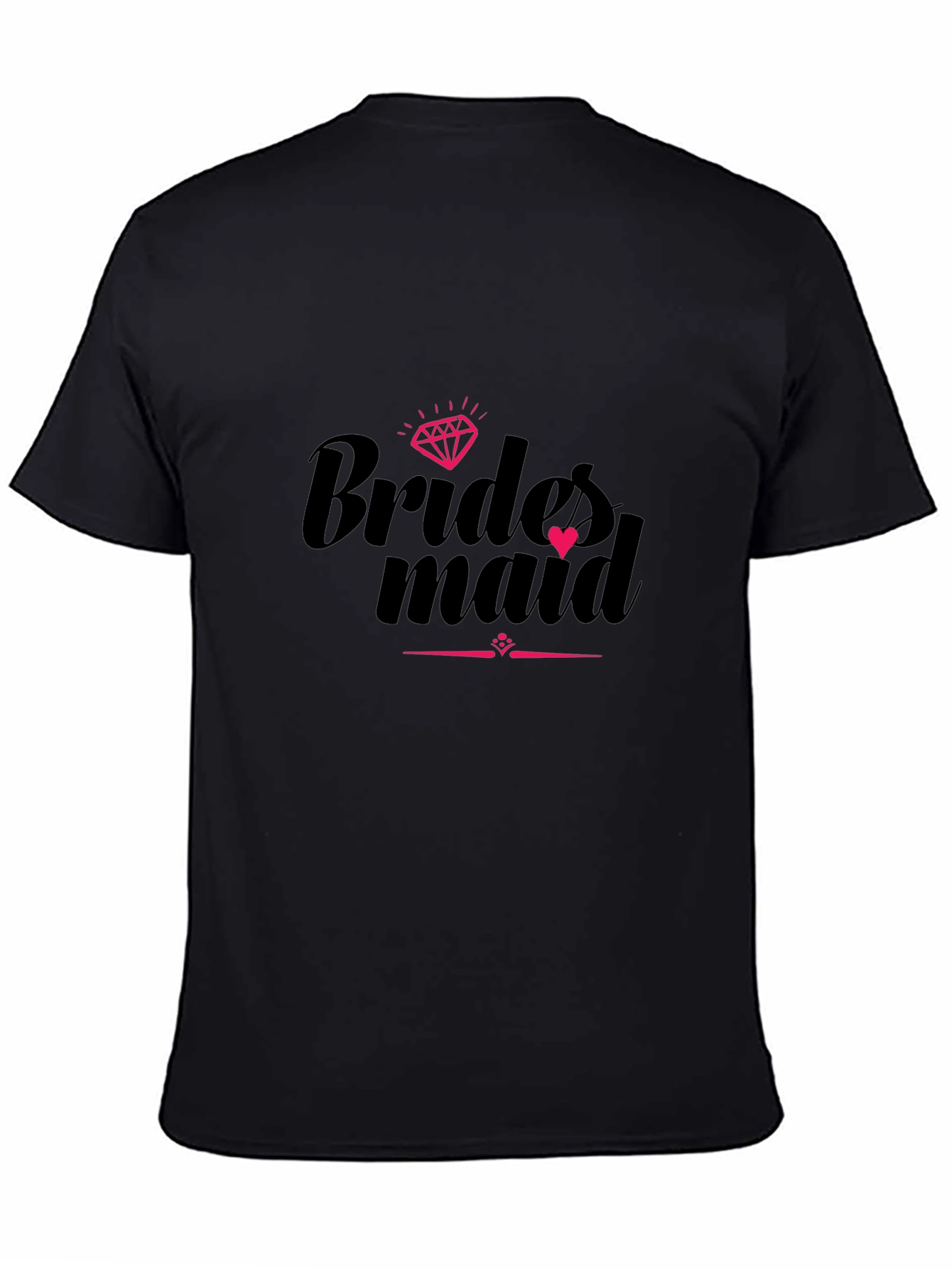 Bridesmaid Crew T-Shirt Black Party Tee