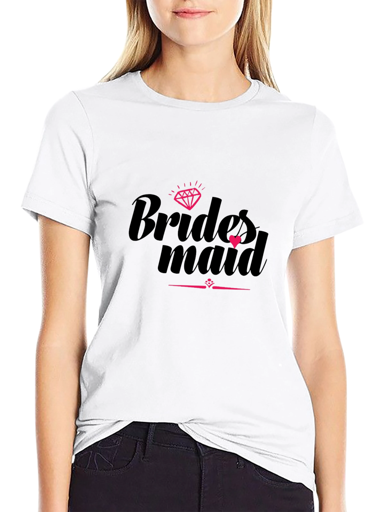 Bridesmaid Crew T-Shirt Black Party Tee