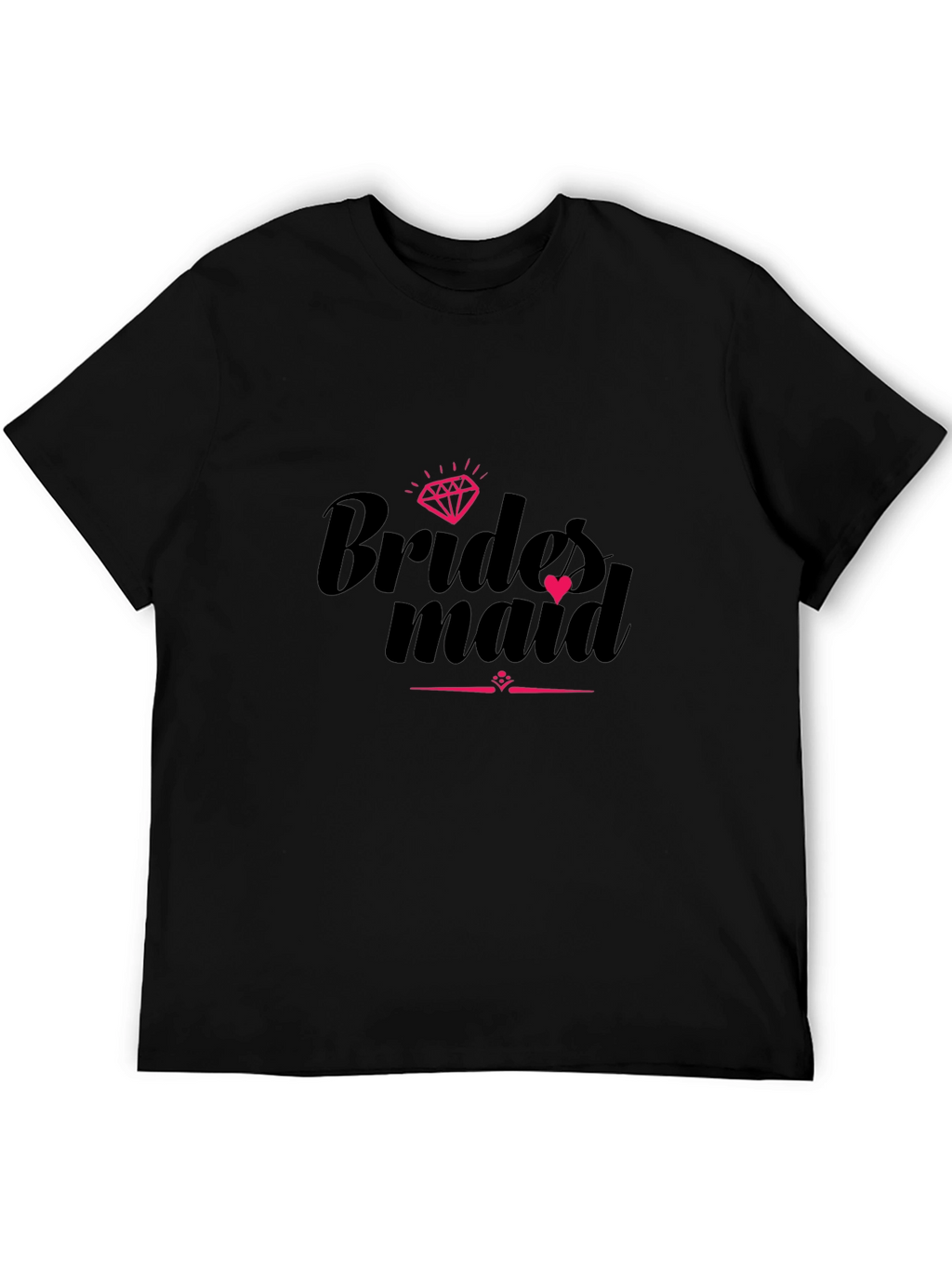 Bridesmaid Crew T-Shirt Black Party Tee