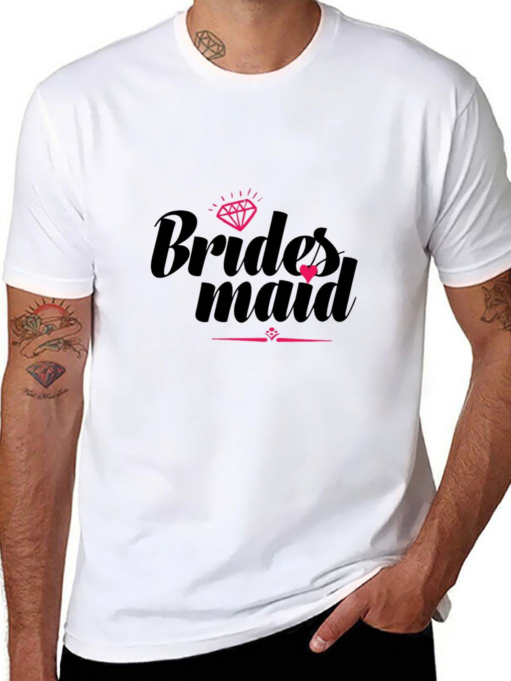 Bridesmaid Crew T-Shirt Black Party Tee