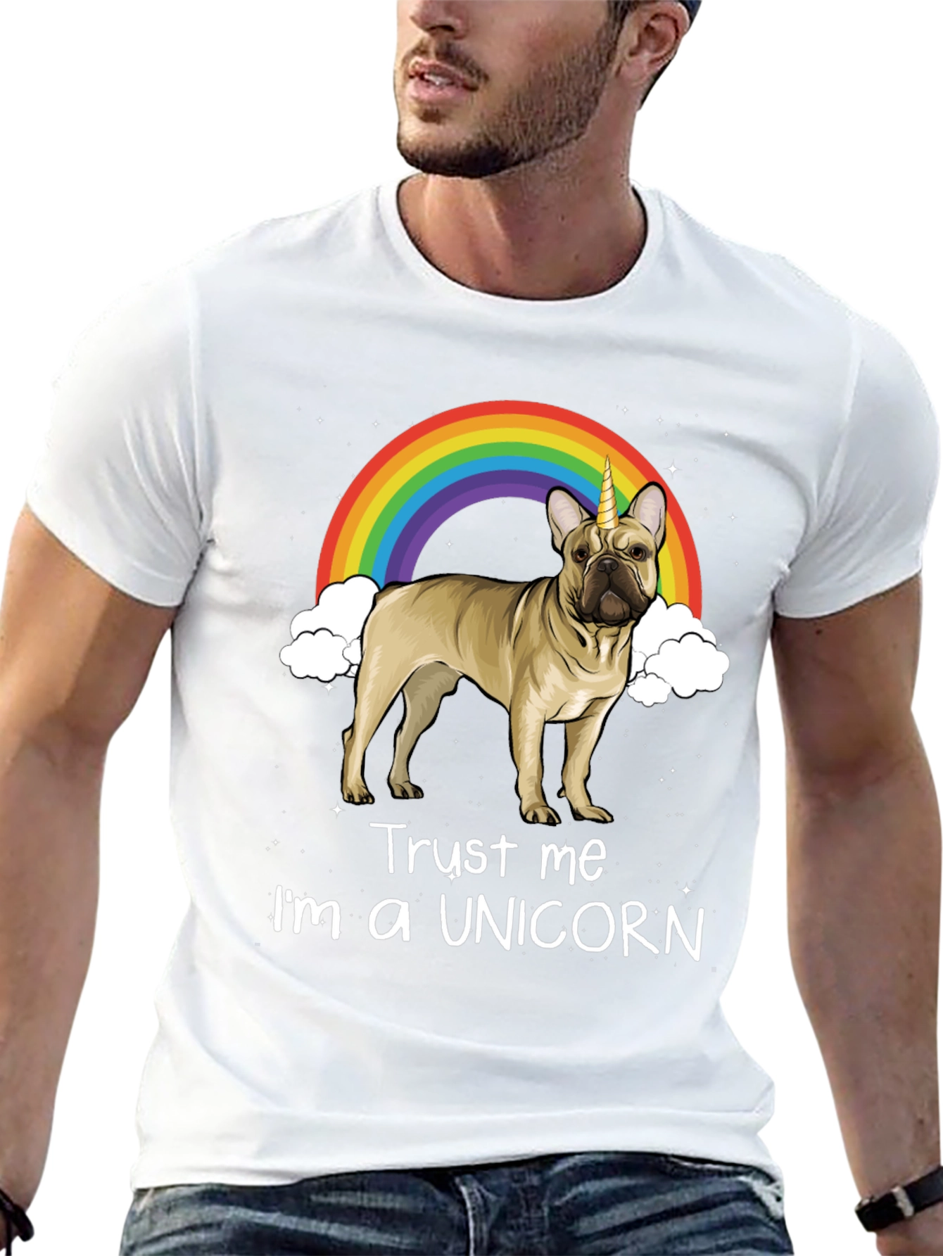 Unicorn French Bulldog Graphic Tee