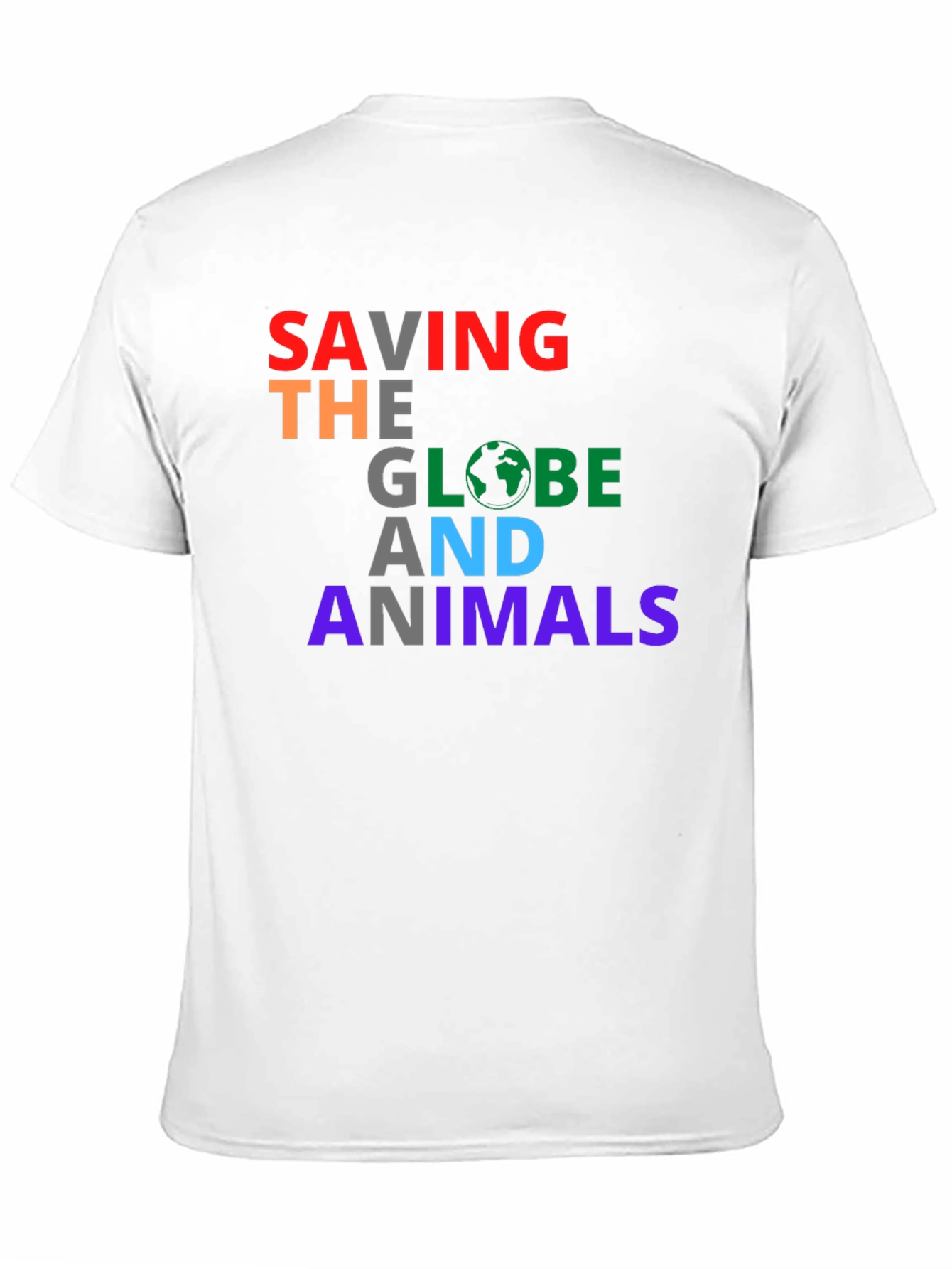 Saving the Globe and Animals Graphic Tee