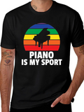 Piano Is My Sport Graphic Tee