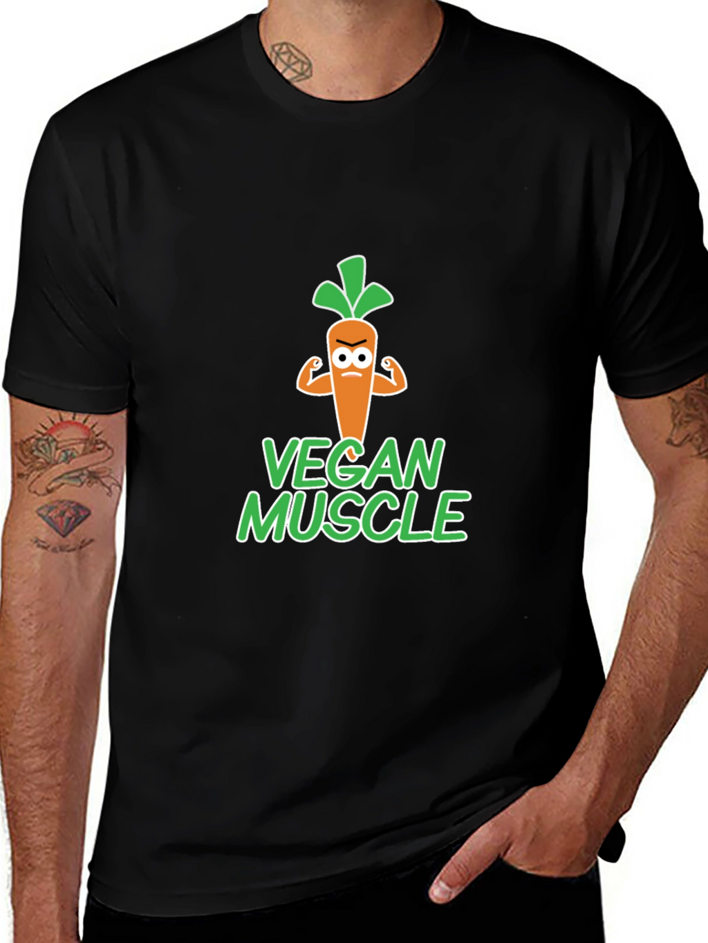 Vegan Muscle T-Shirt - Funny Vegetarian Gym Tee