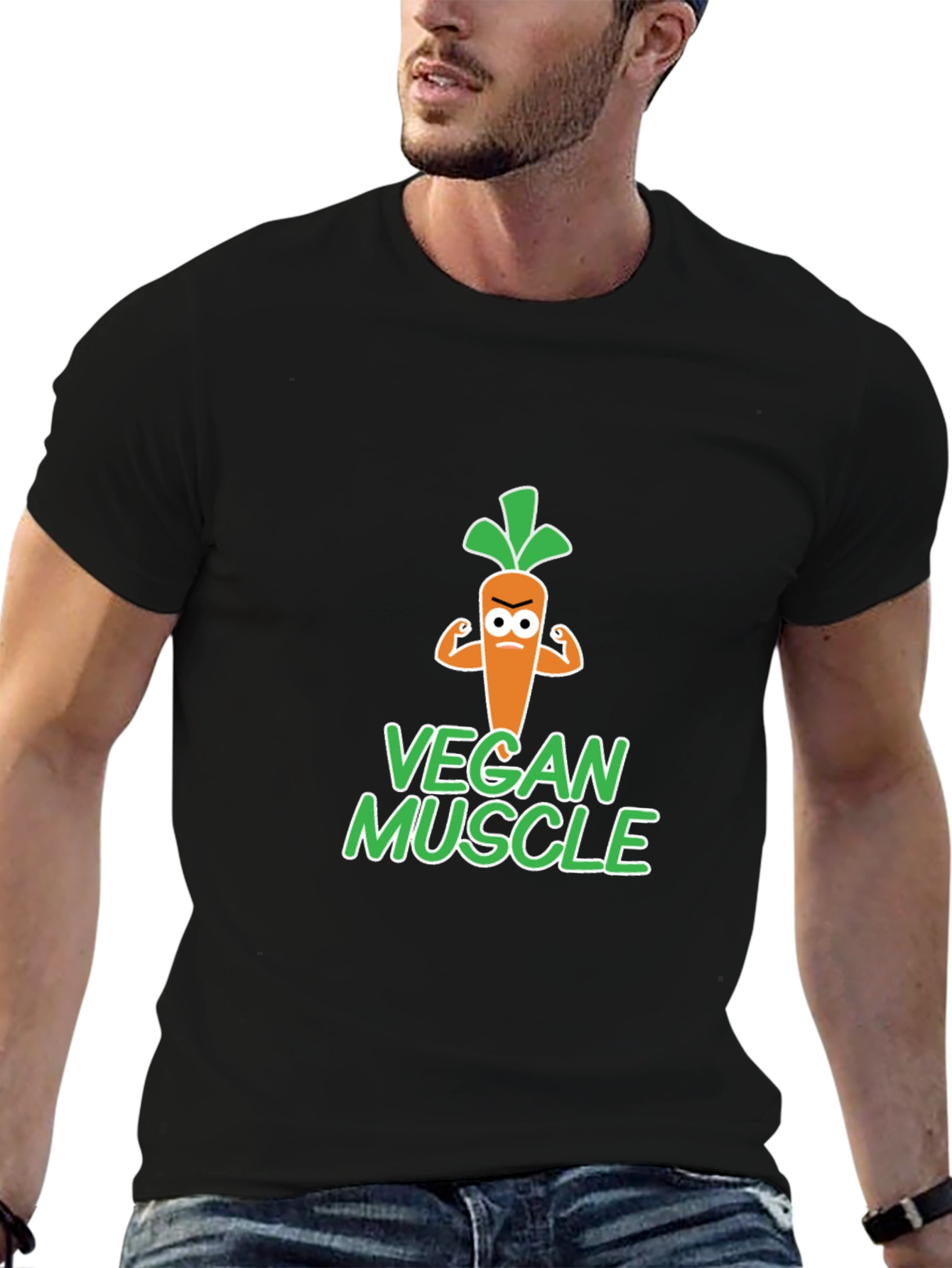 Vegan Muscle T-Shirt - Funny Vegetarian Gym Tee