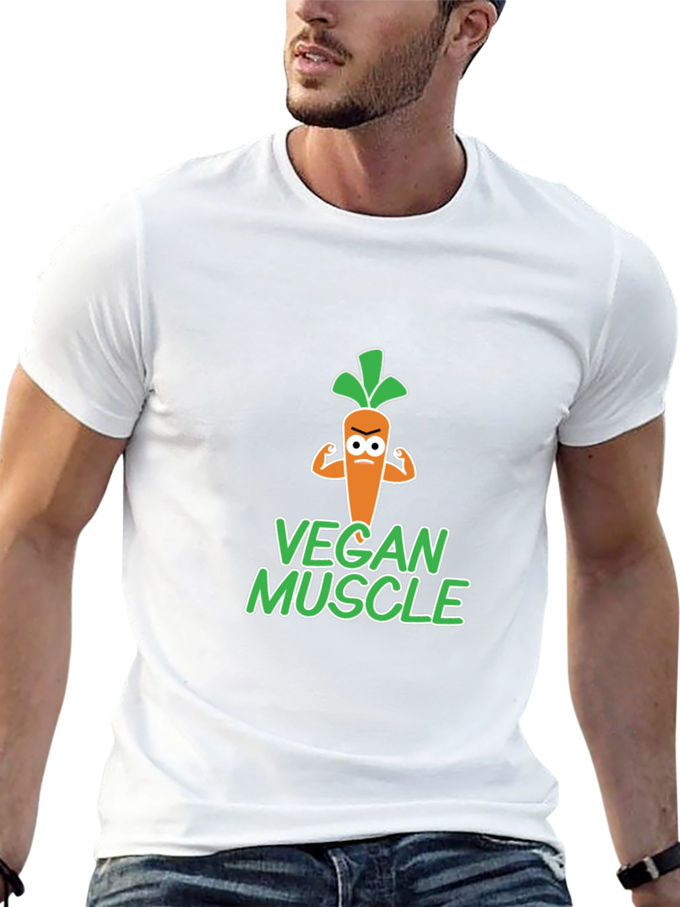 Vegan Muscle T-Shirt - Funny Vegetarian Gym Tee