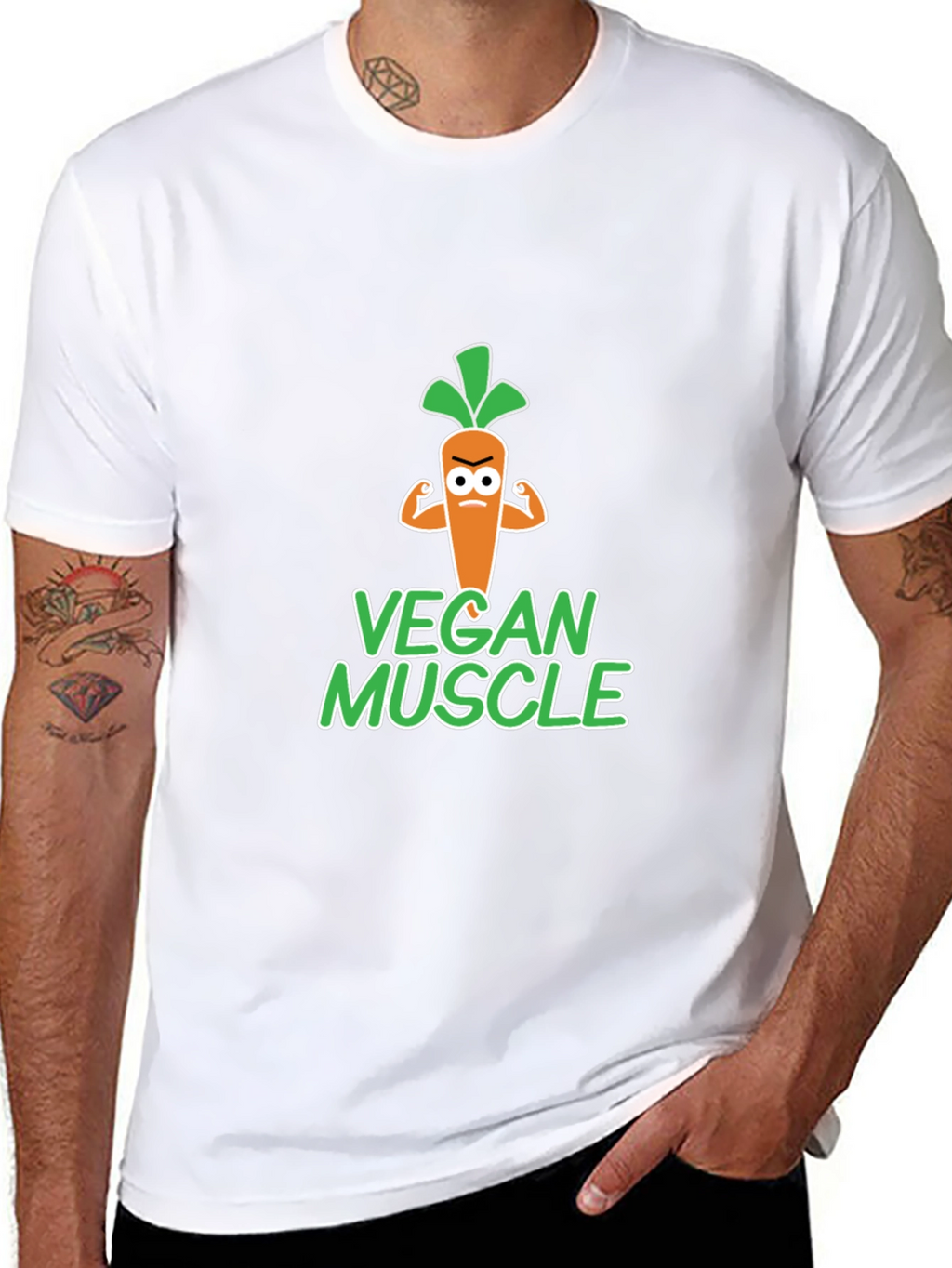 Vegan Muscle T-Shirt - Funny Vegetarian Gym Tee