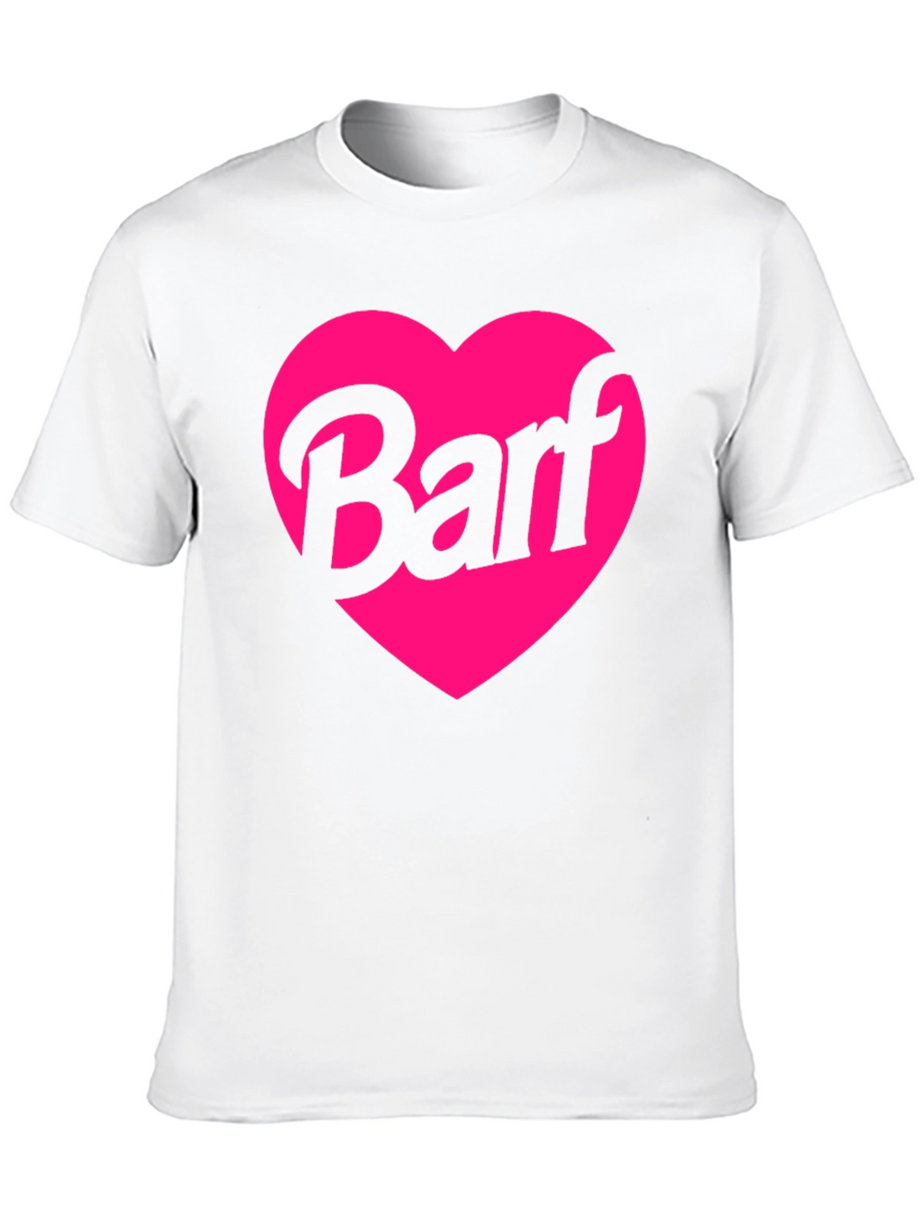Barf Heart Graphic Tee - Black Crew Neck Shirt