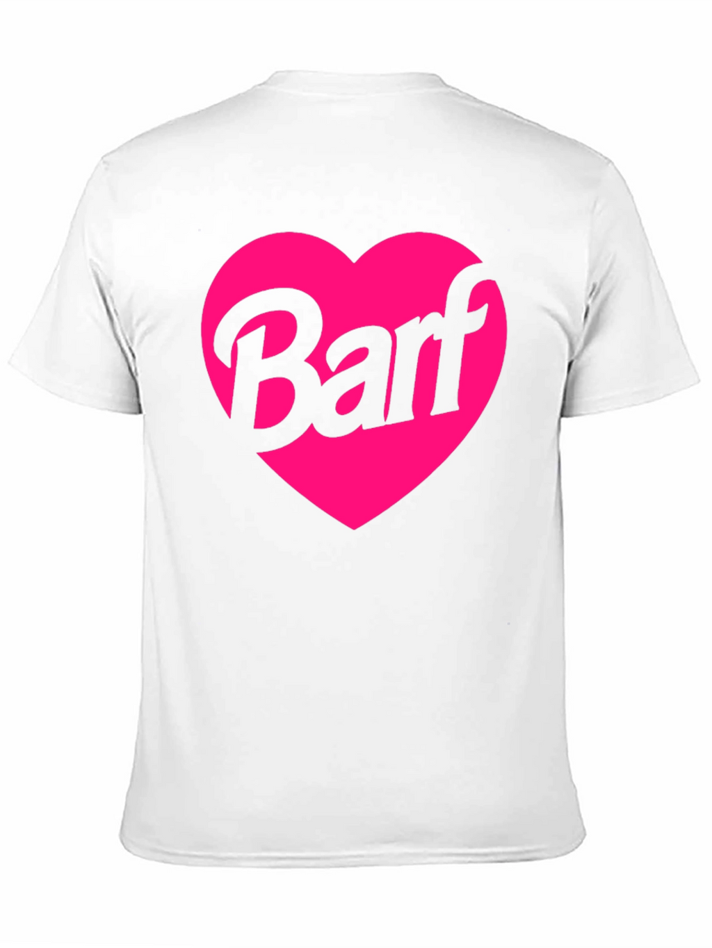 Barf Heart Graphic Tee - Black Crew Neck Shirt