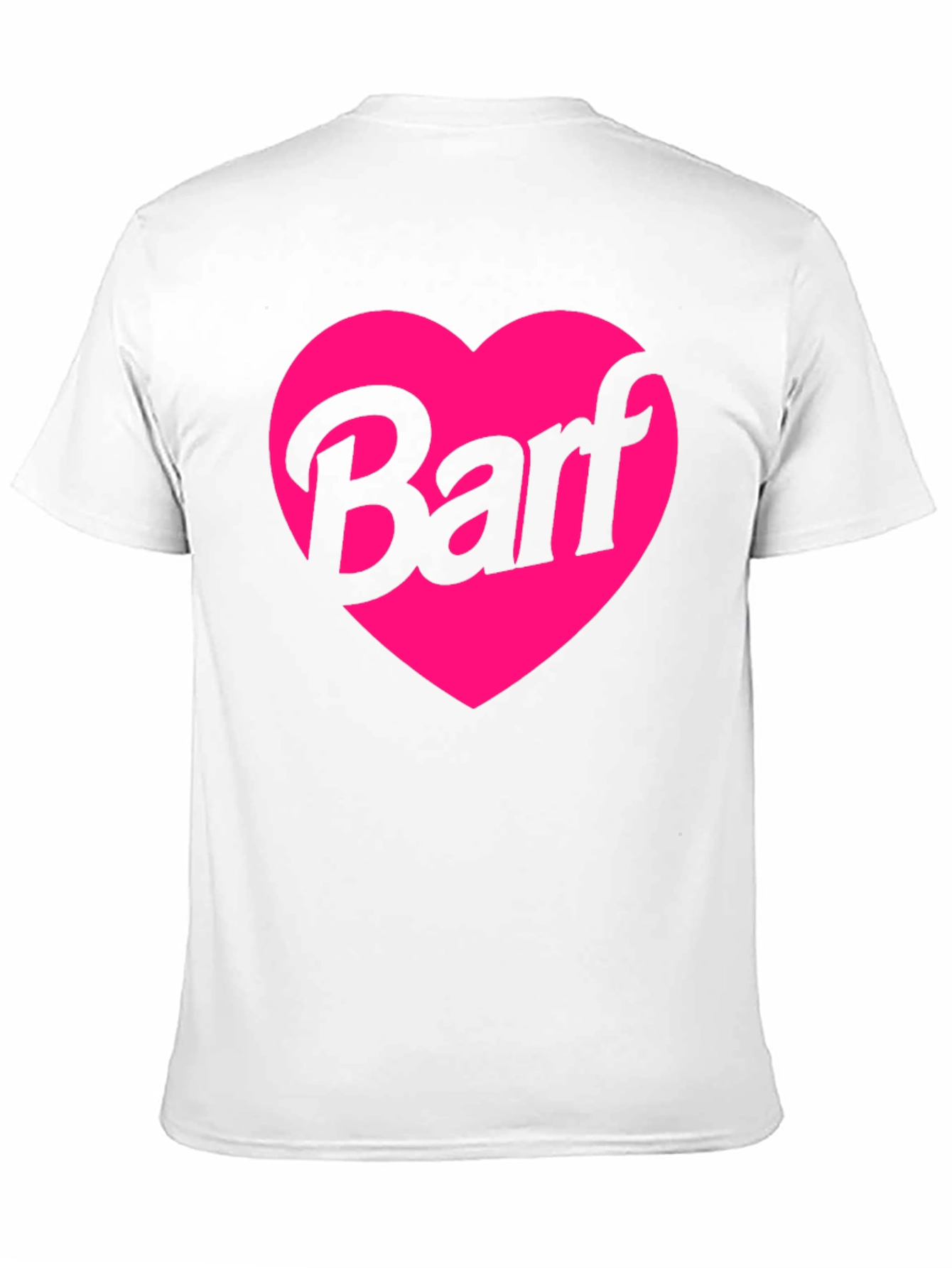 Barf Heart Graphic Tee - Black Crew Neck Shirt