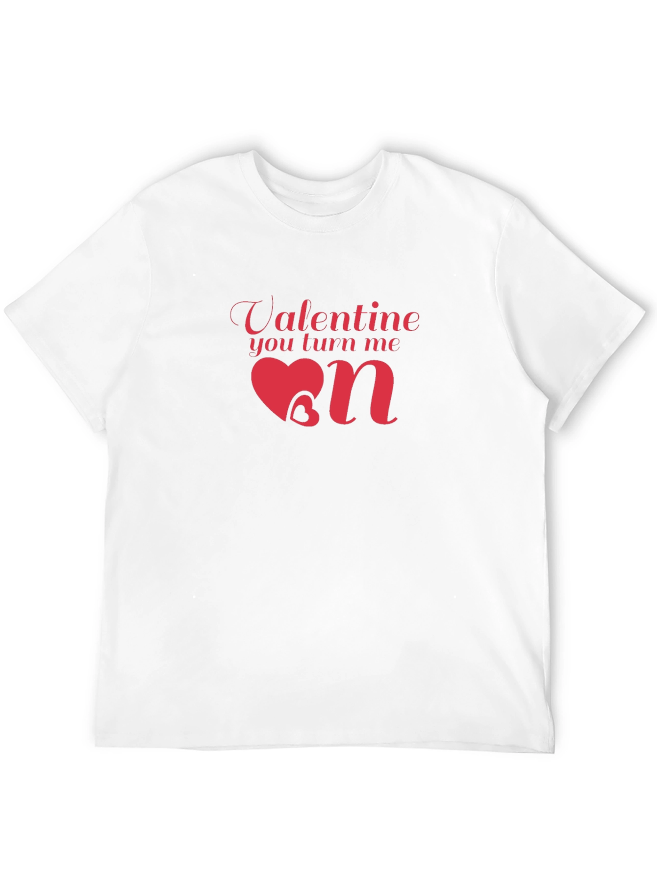Valentine You Turn Me On Black T-Shirt
