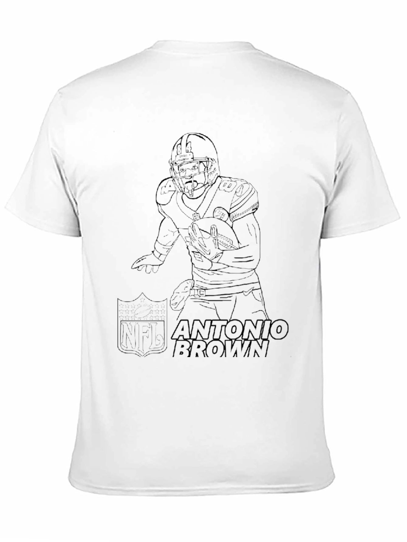 Antonio Brown Football Graphic T-Shirt
