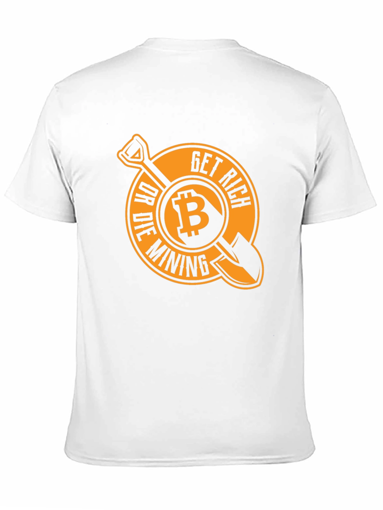 Bitcoin Get Rich Or Die Mining T-Shirt