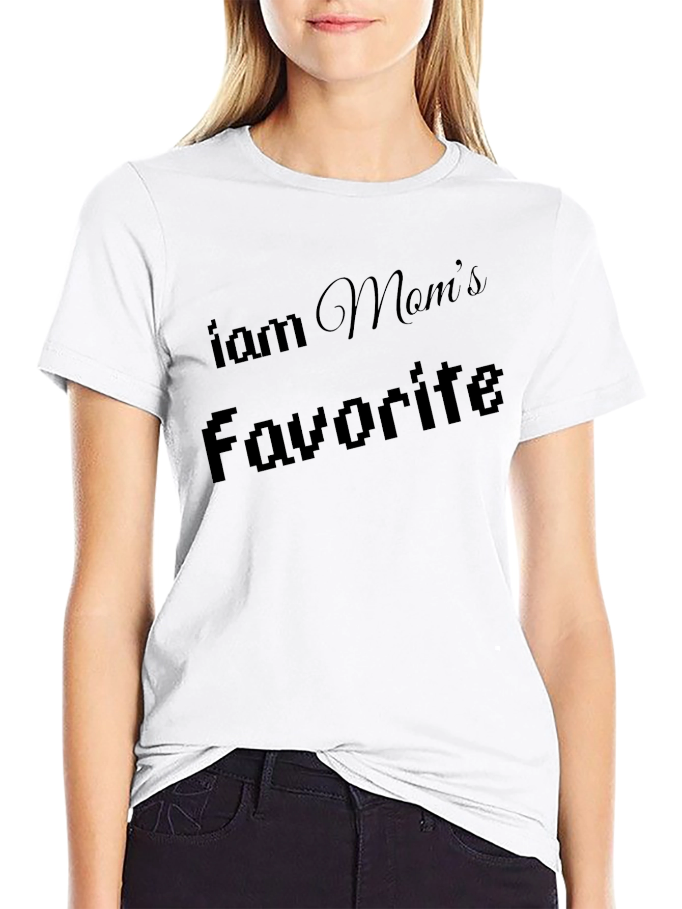 I am Moms Favorite Black T-Shirt
