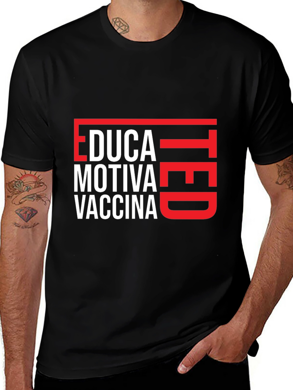 Educated Motivated Vaccinated T-Shirt